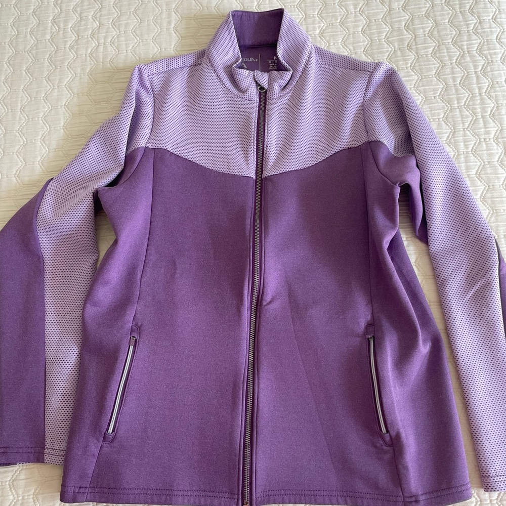 Antigua 'Ideal' Full-Zip Front Golf Jacket, Medium 2x Zip Front pockets, #104316